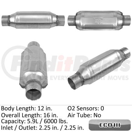 92775 by EASTERN CATALYTIC - Federal / EPA Semi-Universal Converter - ECO III