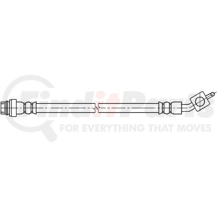 331197 by ATE BRAKE PRODUCTS - ATE Original Rear Brake Hydraulic Hose for Volvo 331197