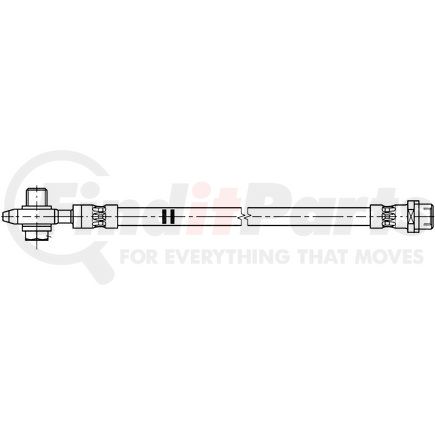 331234 by ATE BRAKE PRODUCTS - ATE Original Rear Brake Hydraulic Hose for Audi, Volkswagen 331234