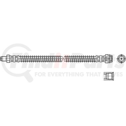331312 by ATE BRAKE PRODUCTS - ATE Original Rear Brake Hydraulic Hose for Mercedes-Benz 331312