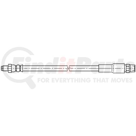 331318 by ATE BRAKE PRODUCTS - ATE Original Rear Brake Hydraulic Hose for Audi 331318