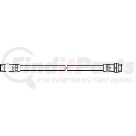 331402 by ATE BRAKE PRODUCTS - ATE Original Rear Brake Hydraulic Hose for BMW 331402