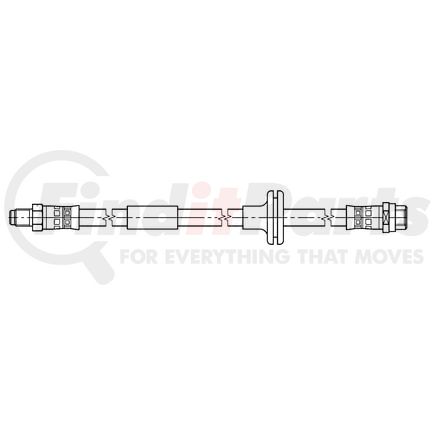 ATE Brake Products 331397 Brake Hydraulic Hose ATE Original Front Brake Hydraulic Hose for Mercedes-Benz 331397