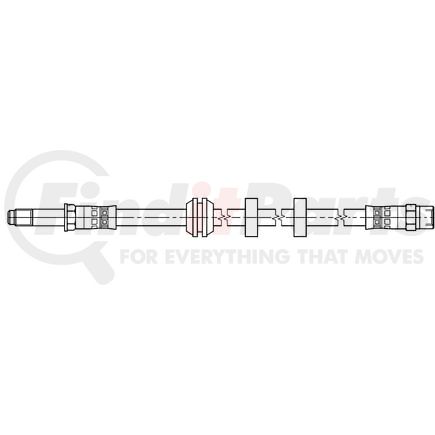 ATE Brake Products 331432 Brake Hydraulic Hose ATE Original Front Brake Hydraulic Hose for Volkswagen 331432