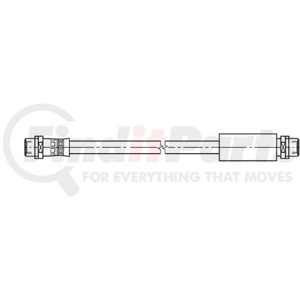 331444 by ATE BRAKE PRODUCTS - ATE Original Front Brake Hydraulic Hose for Audi 331444