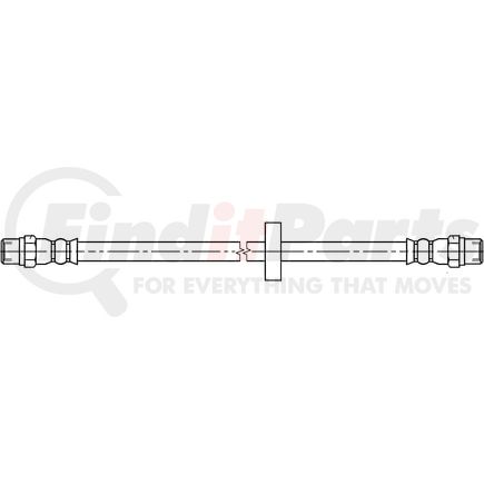 331461 by ATE BRAKE PRODUCTS - ATE Original Rear Brake Hydraulic Hose for Audi, Volkswagen 331461