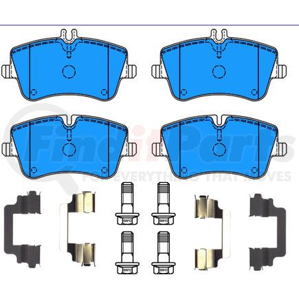 602726 by ATE BRAKE PRODUCTS - ATE Original Semi-Metallic Front Disc Brake Pad Set 602726 for Mercedes-Benz