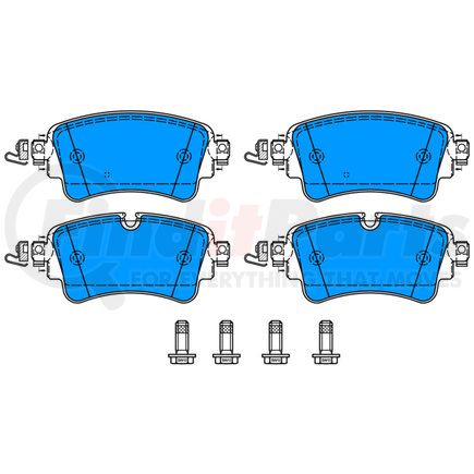 602796 by ATE BRAKE PRODUCTS - ATE Original Semi-Metallic Rear Disc Brake Pad Set 602796 for Audi