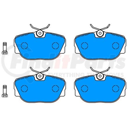 602923 by ATE BRAKE PRODUCTS - ATE Original Semi-Metallic Front Disc Brake Pad Set 602923 for Mercedes-Benz