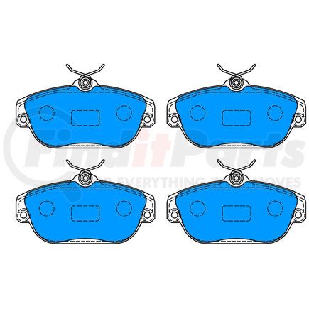 602985 by ATE BRAKE PRODUCTS - ATE Original Semi-Metallic Front Disc Brake Pad Set 602985 for Volvo