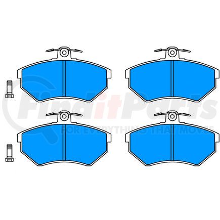 602957 by ATE BRAKE PRODUCTS - ATE Original Semi-Metallic Front Disc Brake Pad Set 602957 for Volkswagen