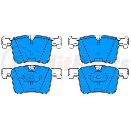 603857 by ATE BRAKE PRODUCTS - ATE Original Semi-Metallic Front Disc Brake Pad Set 603857 for BMW