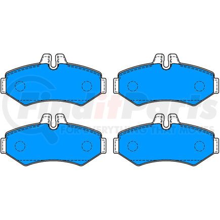 603990 by ATE BRAKE PRODUCTS - ATE Semi-Metallic Rear Disc Brake Pad Set 603990 for Sprinter