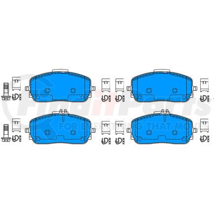 603882 by ATE BRAKE PRODUCTS - ATE Original Semi-Metallic Front Disc Brake Pad Set 603882 for Mercedes-Benz