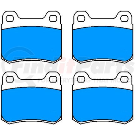 604034 by ATE BRAKE PRODUCTS - ATE Original Semi-Metallic Rear Disc Brake Pad Set 604034 for Mercedes-Benz