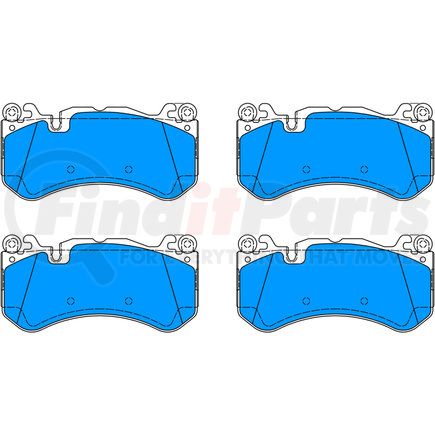 604839 by ATE BRAKE PRODUCTS - ATE Semi-Metallic Front Disc Brake Pad Set 604839 for Audi, Mercedes-Benz