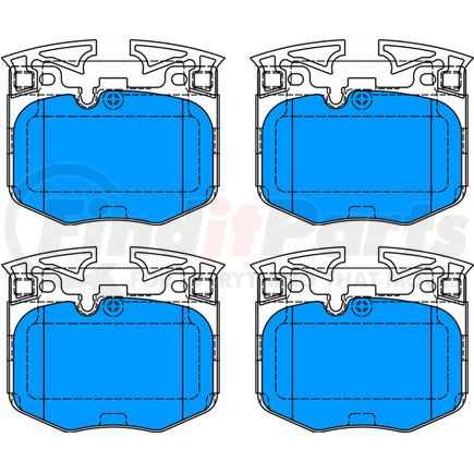 604897 by ATE BRAKE PRODUCTS - ATE Original Semi-Metallic Front Disc Brake Pad Set 604897 for BMW, Toyota