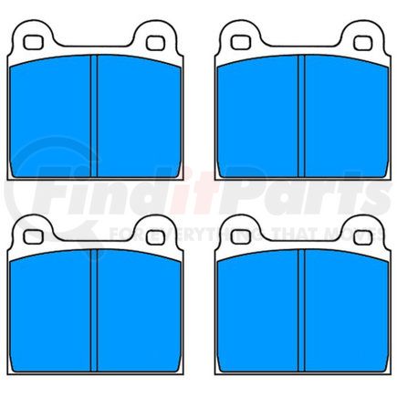 606028 by ATE BRAKE PRODUCTS - ATE Original Semi-Metallic Front Disc Brake Pad Set 606028 for Volkswagen