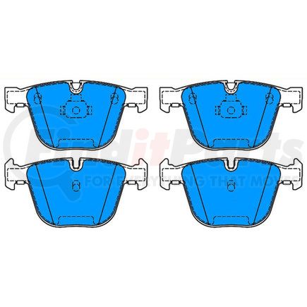 607169 by ATE BRAKE PRODUCTS - ATE Original Semi-Metallic Rear Disc Brake Pad Set 607169 for BMW