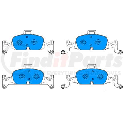 607329 by ATE BRAKE PRODUCTS - ATE Original Semi-Metallic Front Disc Brake Pad Set 607329 for Audi