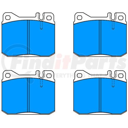 609028 by ATE BRAKE PRODUCTS - ATE Original Semi-Metallic Front Disc Brake Pad Set 609028 for Mercedes-Benz