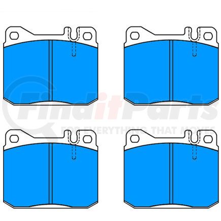 609029 by ATE BRAKE PRODUCTS - ATE Original Semi-Metallic Front Disc Brake Pad Set 609029 for Mercedes-Benz