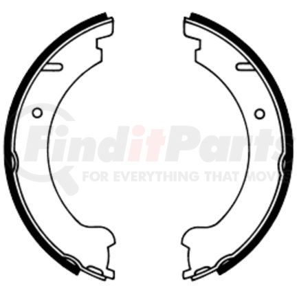 650260 by ATE BRAKE PRODUCTS - ATE Parking Brake Shoe Set 650260 for Volvo