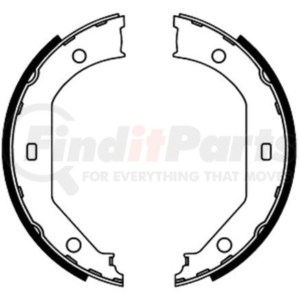 650305 by ATE BRAKE PRODUCTS - ATE Parking Brake Shoe Set 650305 for BMW