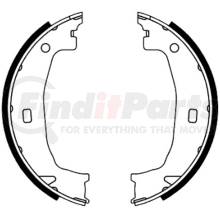 650379 by ATE BRAKE PRODUCTS - ATE Parking Brake Shoe Set 650379 for BMW