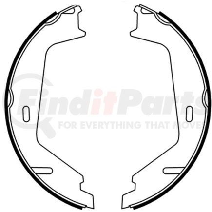 650450 by ATE BRAKE PRODUCTS - ATE Parking Brake Shoe Set 650450 for Volvo