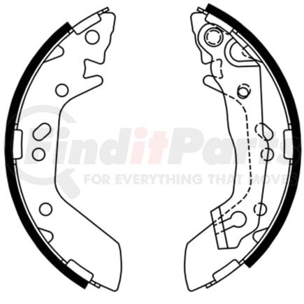 650429 by ATE BRAKE PRODUCTS - ATE Drum Brake Shoe Set 650429 for Hyundai