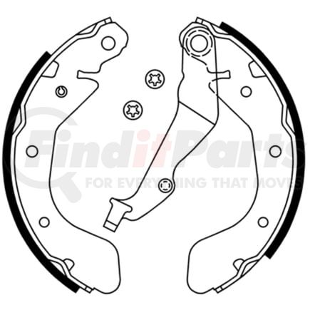 ATE Brake Products 650472 Drum Brake Shoe Set ATE Drum Brake Shoe Set 650472 for Chevrolet, Pontiac