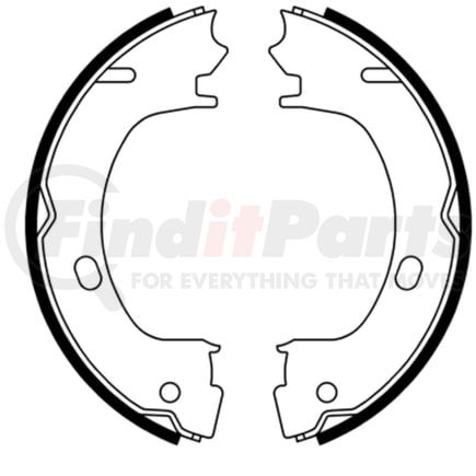 ATE Brake Products 653018 Parking Brake Shoe Set ATE Parking Brake Shoe Set 653018 for Chrysler, Dodge, Eagle, Plymouth