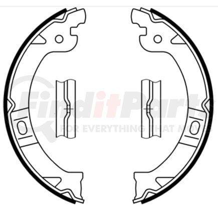 ATE Brake Products 653037 Parking Brake Shoe Set ATE Parking Brake Shoe Set 653037 for Chrysler, Dodge