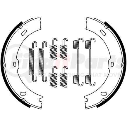 654003 by ATE BRAKE PRODUCTS - ATE Parking Brake Shoe Set 654003 for Mercedes-Benz