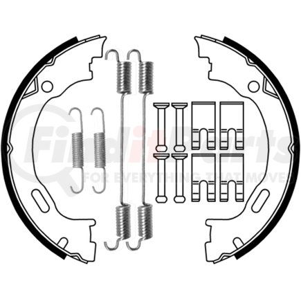 654014 by ATE BRAKE PRODUCTS - ATE Parking Brake Shoe Set 654014 for Chrysler, Dodge, Mercedes-Benz