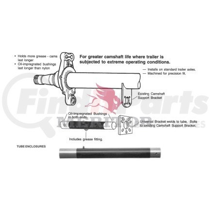 R005244A by MERITOR - CAM TUBE