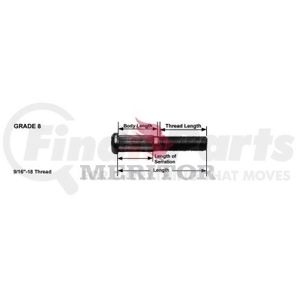 R005724 by MERITOR - STUD