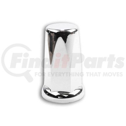 0112P by ROADMASTER - 33mm x 3-1/16" Tall flat top chrome ABS plastic nut cover