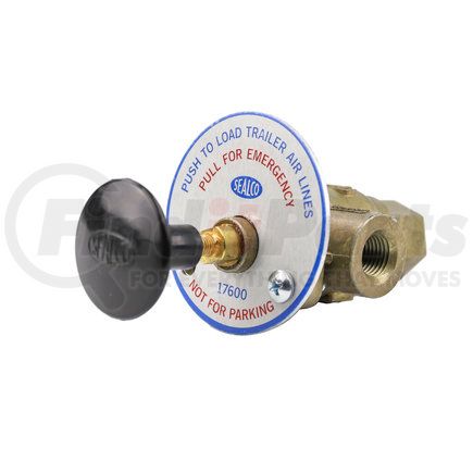 17600 by SEALCO - Air Brake Control Valve - 3-Hole Panel, Push / Pull Type, 1/4 in. NPT Ports