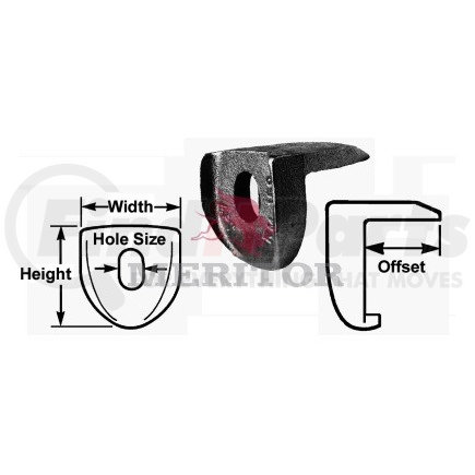 R005781G by MERITOR - Wheel Rim Clamp