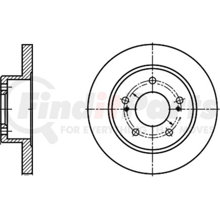 409147 by ATE BRAKE PRODUCTS - ATE Original Rear Disc Brake Rotor 409147 for Nissan