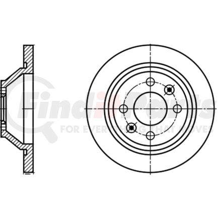 ATE Brake Products 409130 Disc Brake Rotor Set ATE Original Rear Disc Brake Rotor 409130 for Saab