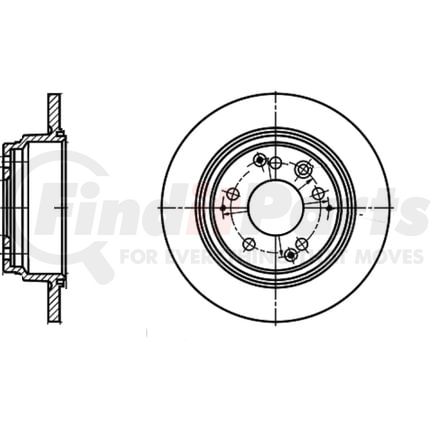 ATE Brake Products 409132 Disc Brake Rotor Set ATE Original Rear Disc Brake Rotor 409132 for Acura, Honda