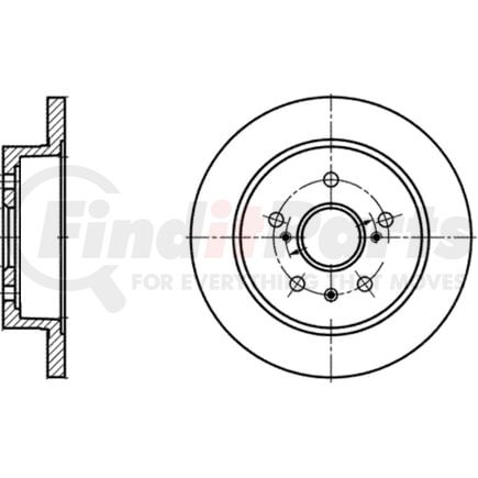 ATE Brake Products 409167 Disc Brake Rotor Set ATE Original Rear Disc Brake Rotor 409167 for Suzuki