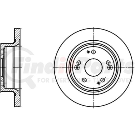 ATE Brake Products 409169 Disc Brake Rotor Set ATE Original Rear Disc Brake Rotor 409169 for Acura, Honda