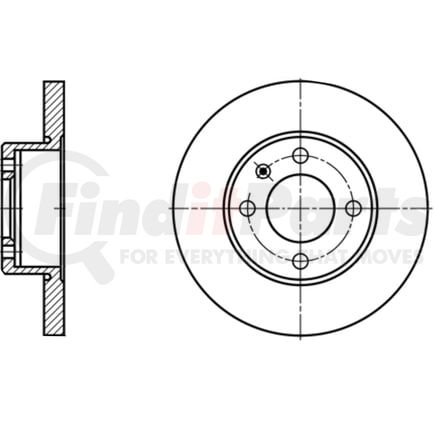 410151 by ATE BRAKE PRODUCTS - ATE Original Rear Disc Brake Rotor 410151 for Volkswagen