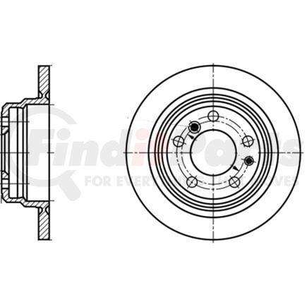 ATE Brake Products 410174 Disc Brake Rotor Set ATE Original Rear Disc Brake Rotor 410174 for BMW