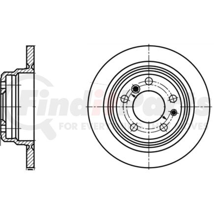 410176 by ATE BRAKE PRODUCTS - ATE Original Rear Disc Brake Rotor 410176 for BMW