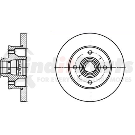410111 by ATE BRAKE PRODUCTS - ATE Original Rear Disc Brake Rotor 410111 for Volkswagen